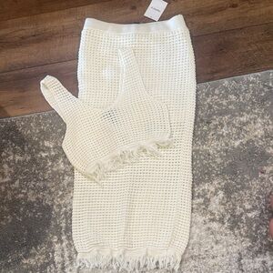 Makeup Forever Cream Knit Dress Set